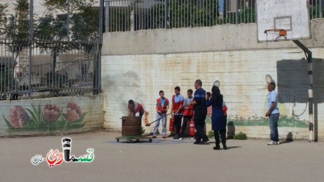 كفرقاسم : نظام وانتظام ومسؤولية في التمرين المدني في مدرسة جنة ابن رشد الابتدائية 